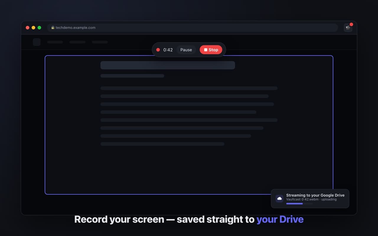 Vaultcast screenshot